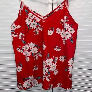 V-neck floral print